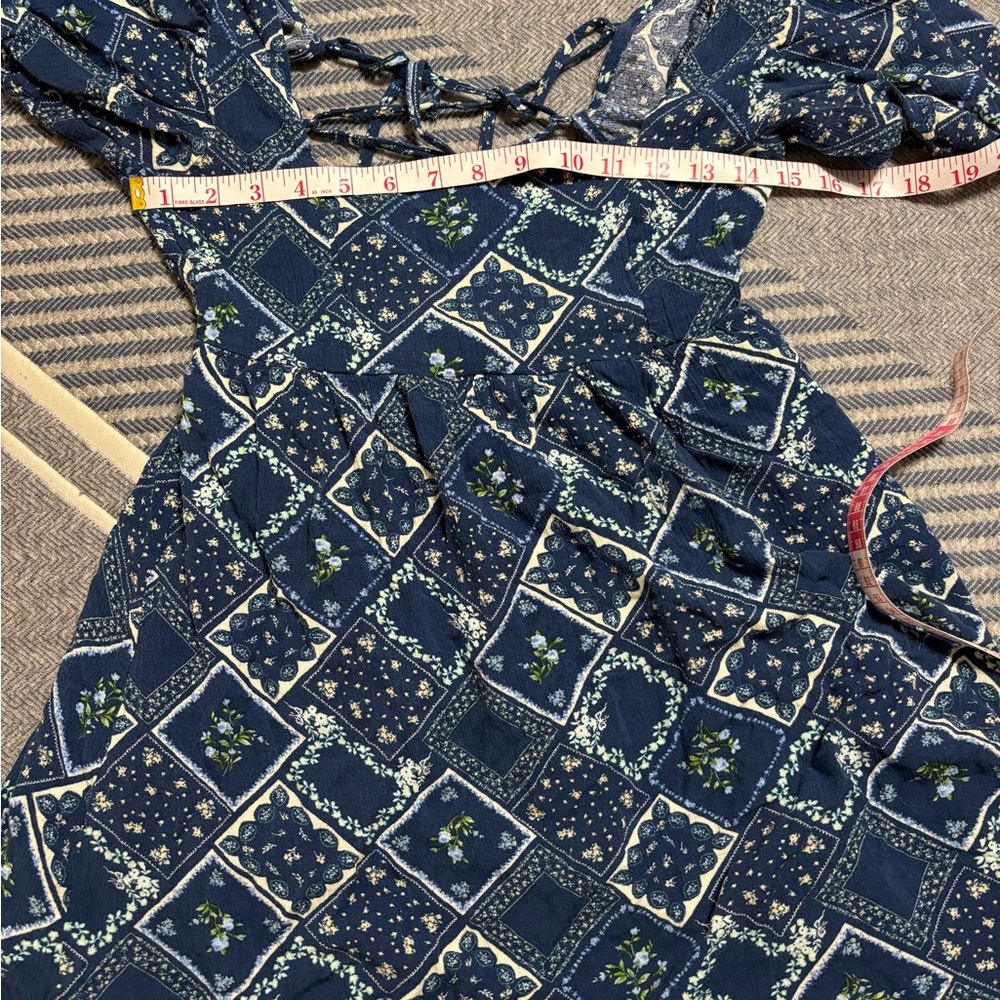 Altar'd State Blue Patterned Dress - Picture 12 of 15